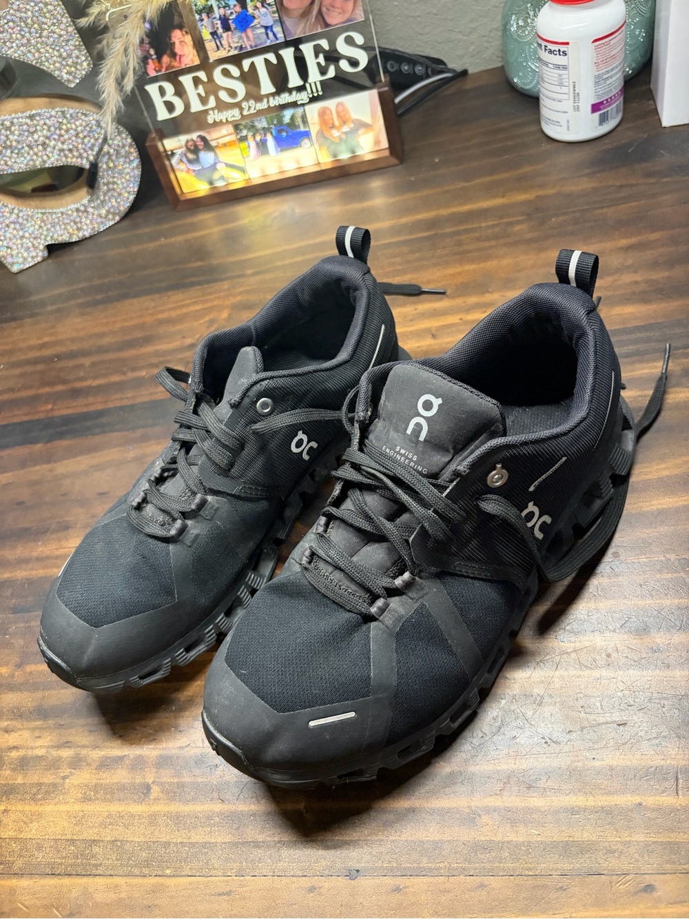 ON Cloud Black Women's Running Sneakers - Lightweight Cushioning - Picture 2 of 3
